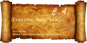Czeizler Amália névjegykártya