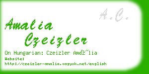 amalia czeizler business card